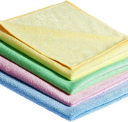 Maus microvezeldoekjes professional set 40 stuks in 4 kleuren rood blauw groen en geel 4x10 stuks.