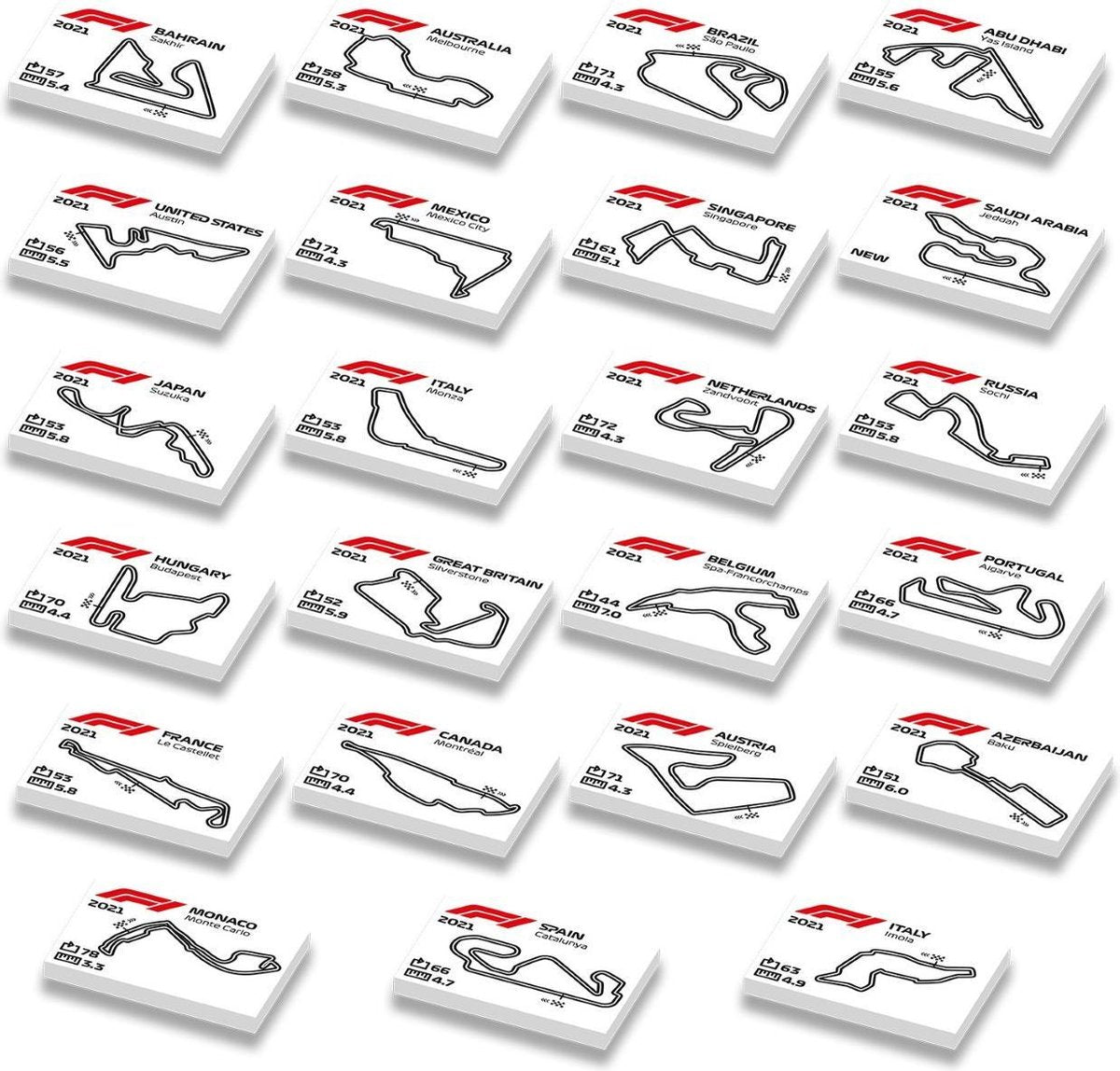 LEGO formule 1 tracks bundel 2021