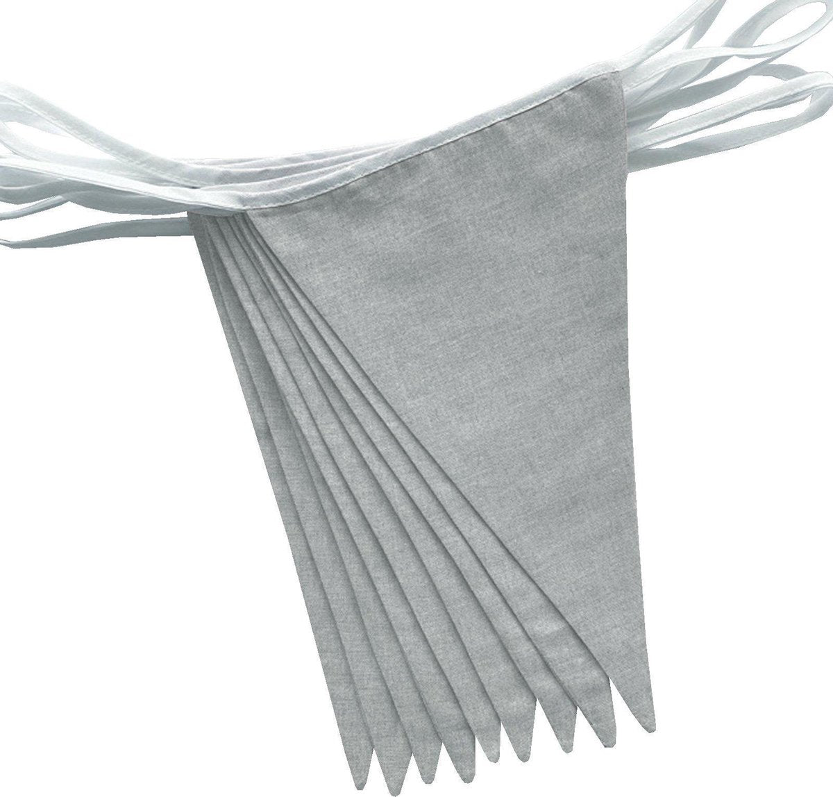 BINK Bedding Stoffen Slinger - Vlaggenlijn Bo Grijs model L (5 mtr