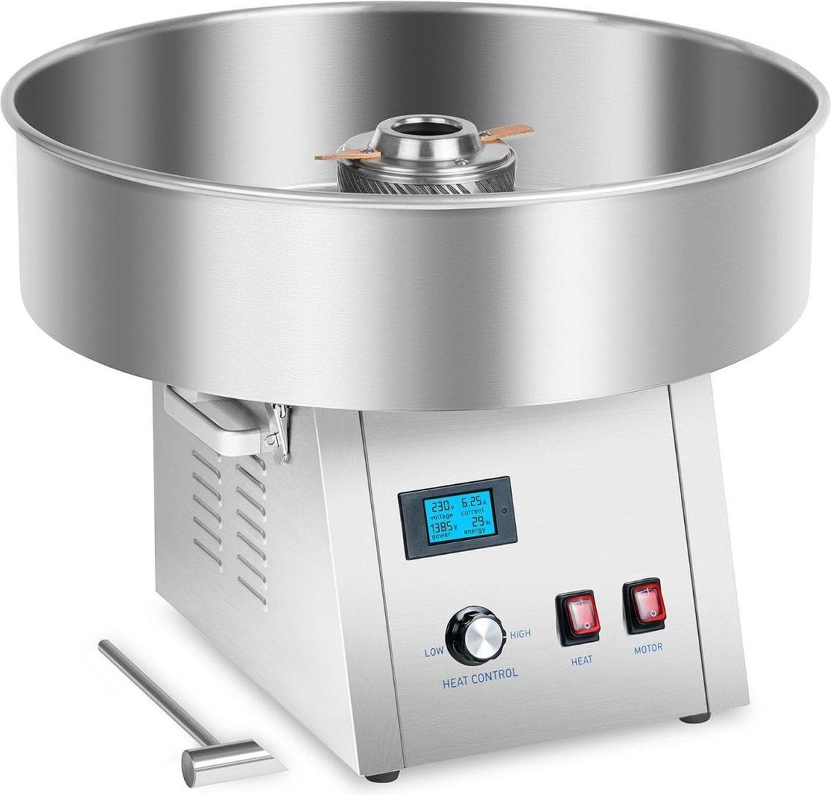 Royal Catering Suikerspinmachine - 62 cm - Roestvrij staal