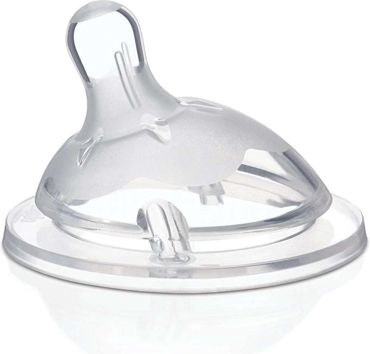 Chicco Fopspeen 2m+ Gebogen Siliconen Transparant