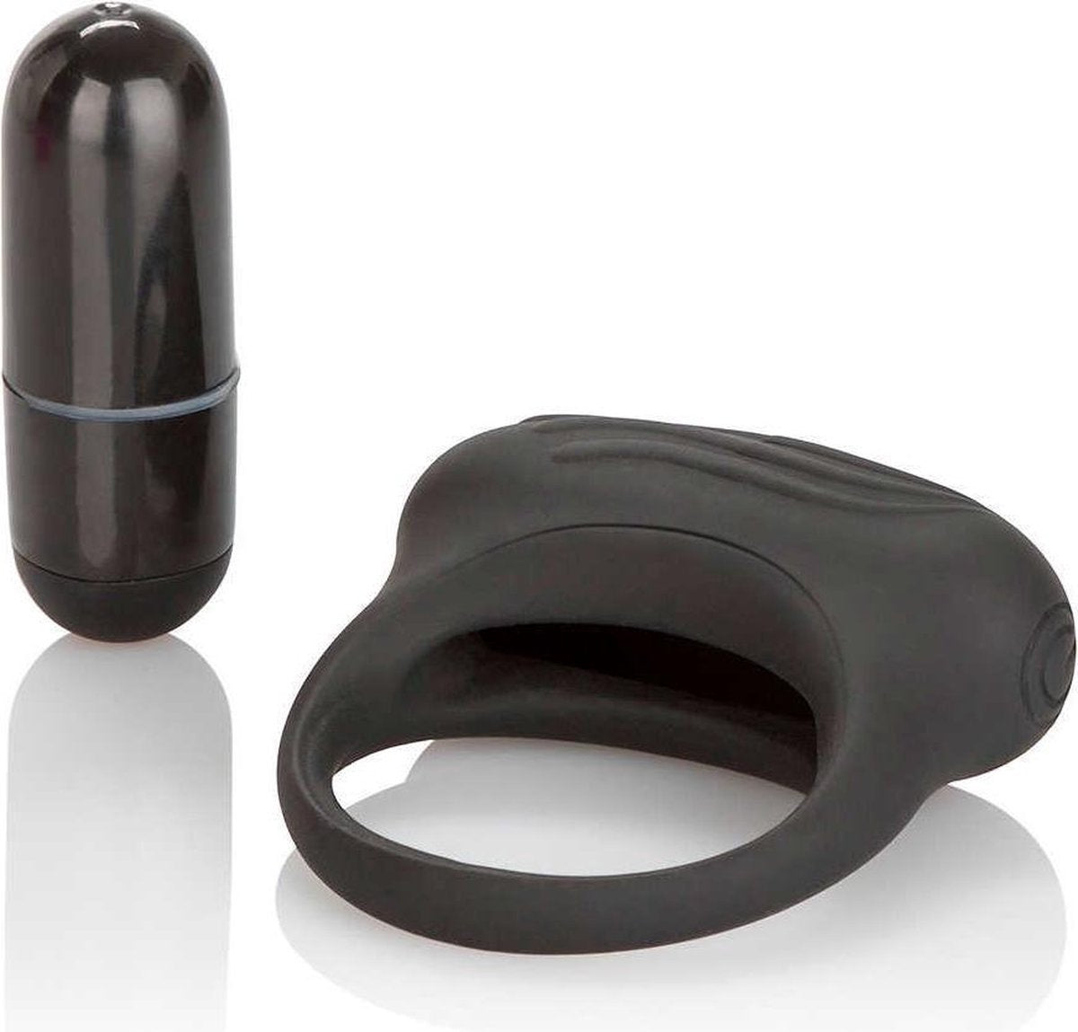 Erotiek - COUPLES PLEASURE CAGE Vibrerende Cockring Lover's Arouser - zwart
