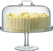 LSA Serve schotel op voet m/deksel 34cm