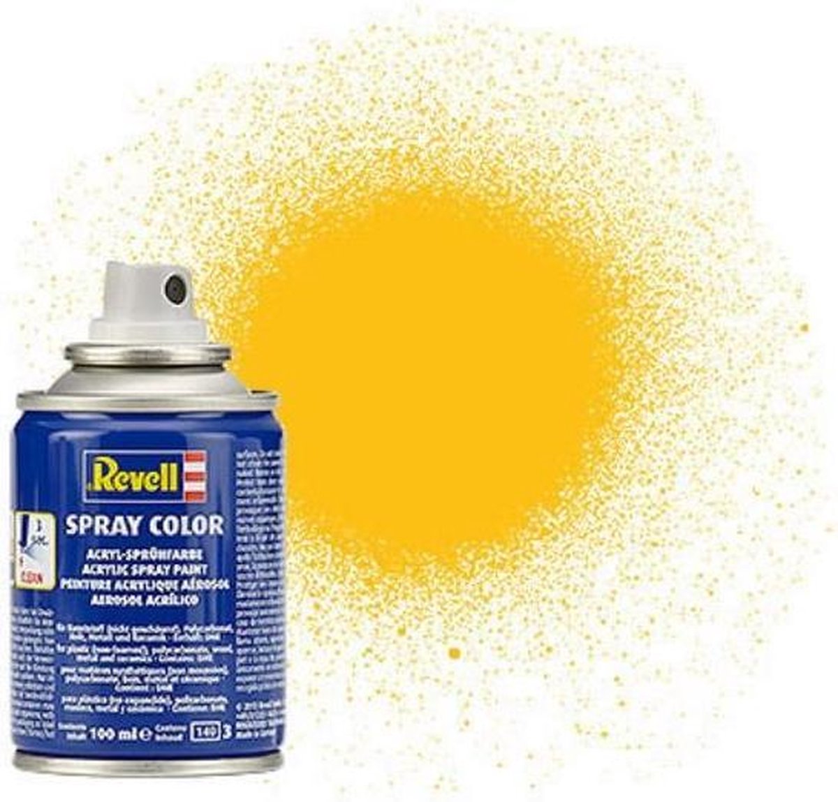 Revell #15 Yellow - Matt - Acryl Spray - 100ml Verf spuitbus