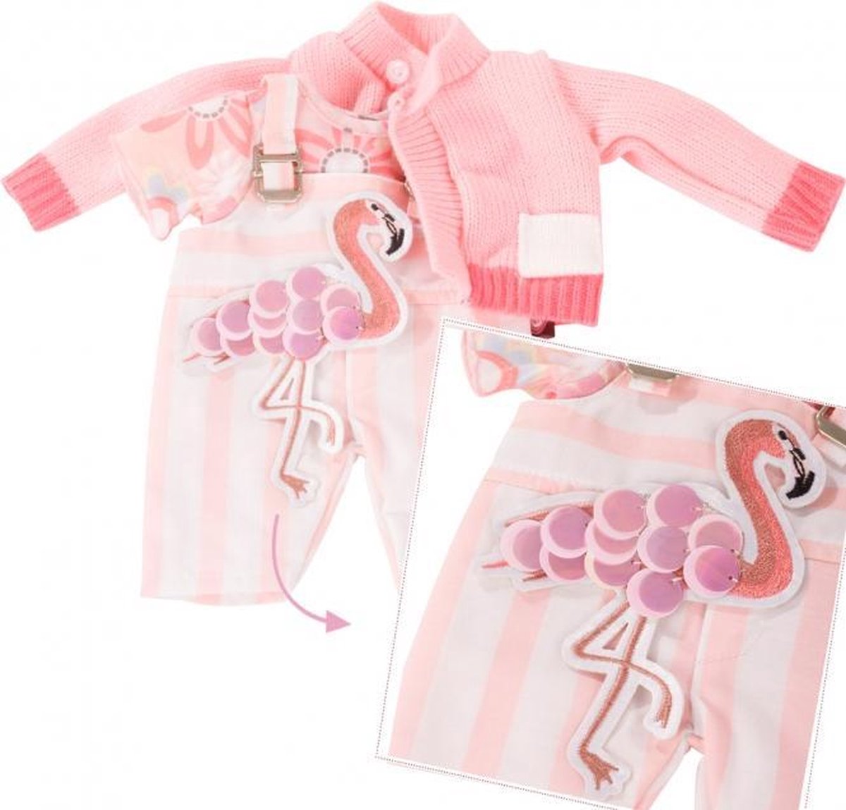Götz accessoire Babykombi Pretty Flamingo