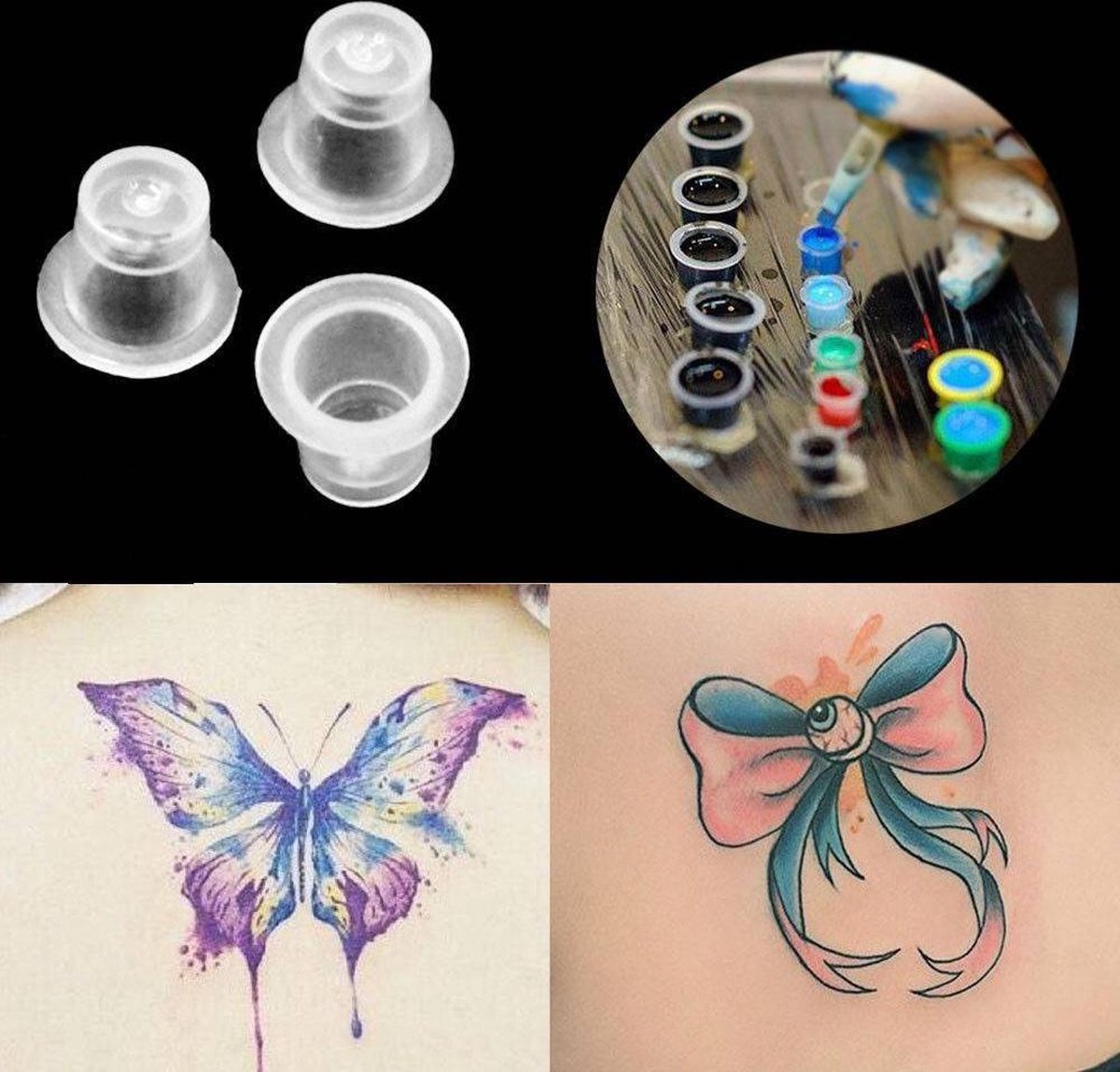 KORTING! 100x tattoocups