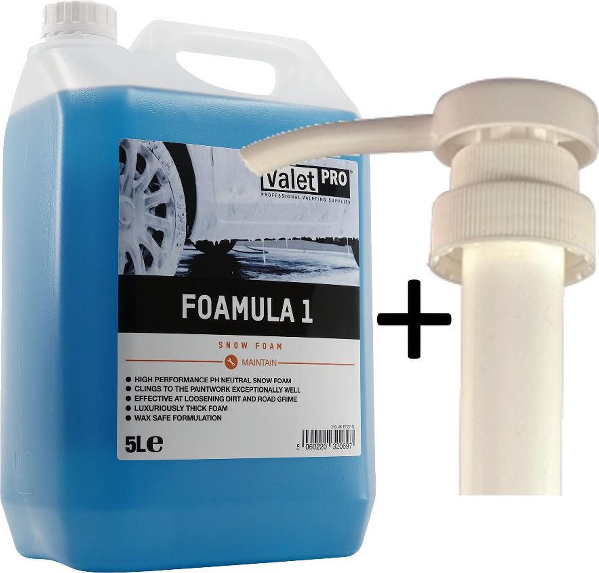 Valet Pro - SnowFoam - Foamula 1 - 5 Ltr + Dispensor