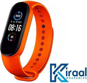 Kiraal Ultra - Stappenteller - Activity Tracker - Temperatuurmeter - Bloeddrukmeter - Hartslagmeter - Smartwatch - Horloge - Heren - Dames - Nederlandse Handleiding - Oranje