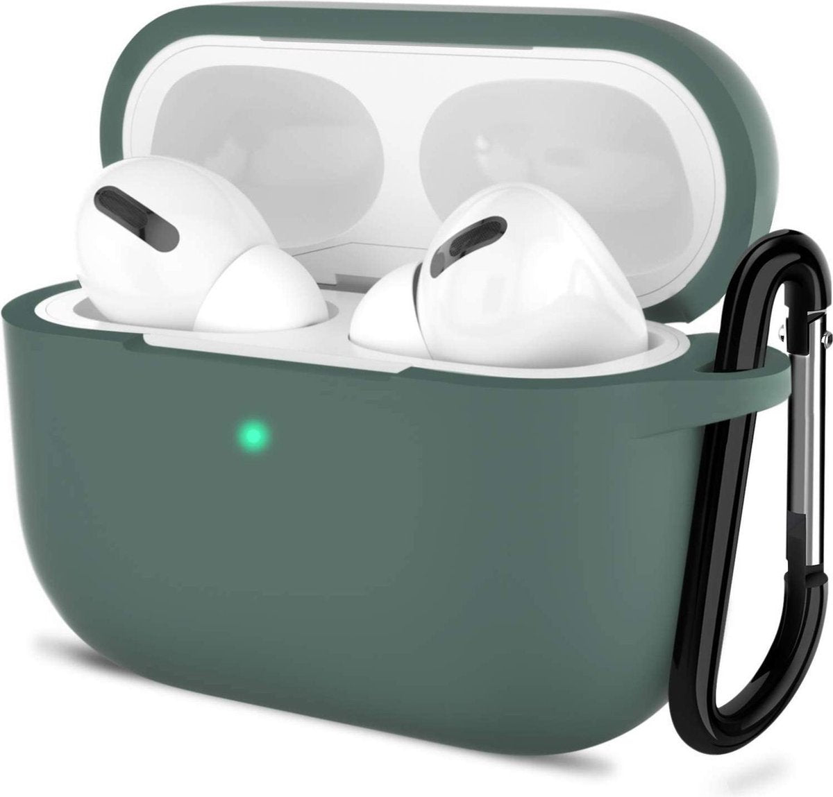 Shieldcase Case geschikt voor Airpods Pro silicone case - donkergroen