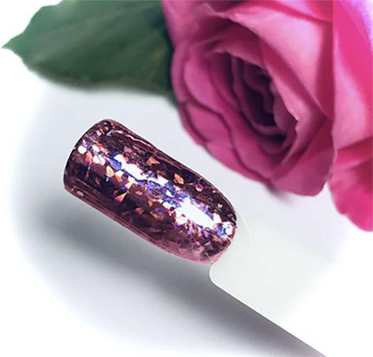 RSB - nagelfolie - holo rosa/roze