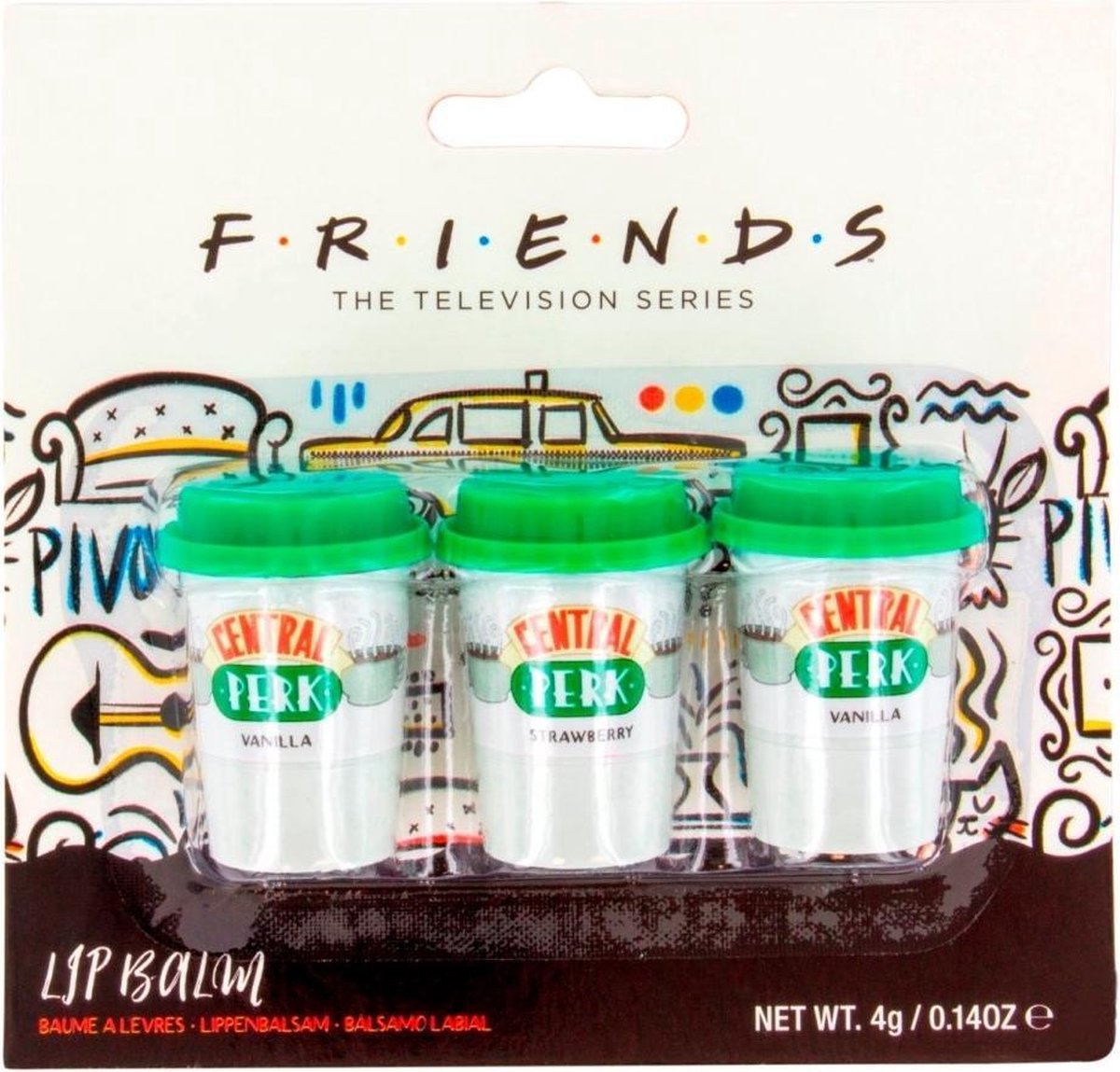 Friends Central Perk Lip Balm Set 3