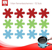 N&N Wonen Vilten Anti Kras Pannenbeschermers 3 kleuren - 12 Stuks