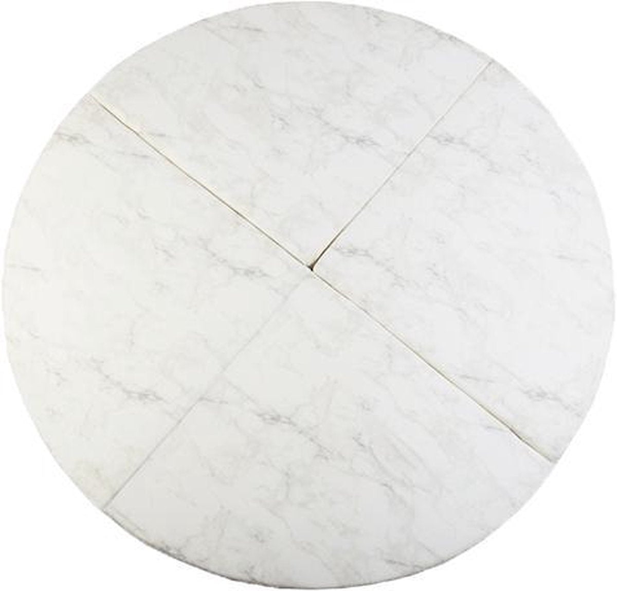 Speelmat - Rond - Wit Marmer - Speelmat baby - Speelmat foam - Luxe speelmat