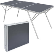 Stevige aluminium kampeertafel van xxl aluminium klaptafel 180x70cm aluminium tuintafel 180x70cm