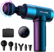 MILcea® Premium Massage Gun met 5 standen - Massage apparaten - Theragun - Professioneel massage apparaat - Massage Pistool - Touchscreen - inclusief 6 Opzetstukken & Reiskoffer