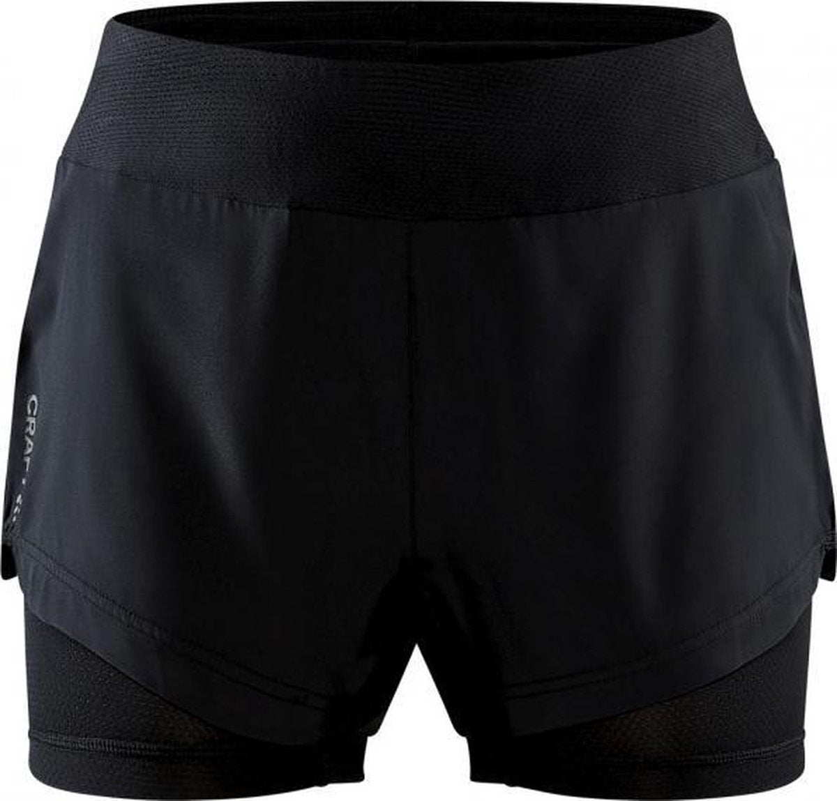Craft Adv. Essence 2in1 Short Dames - zwart - maat XS