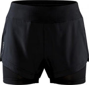 Craft Adv. Essence 2in1 Short Dames - zwart - maat XS