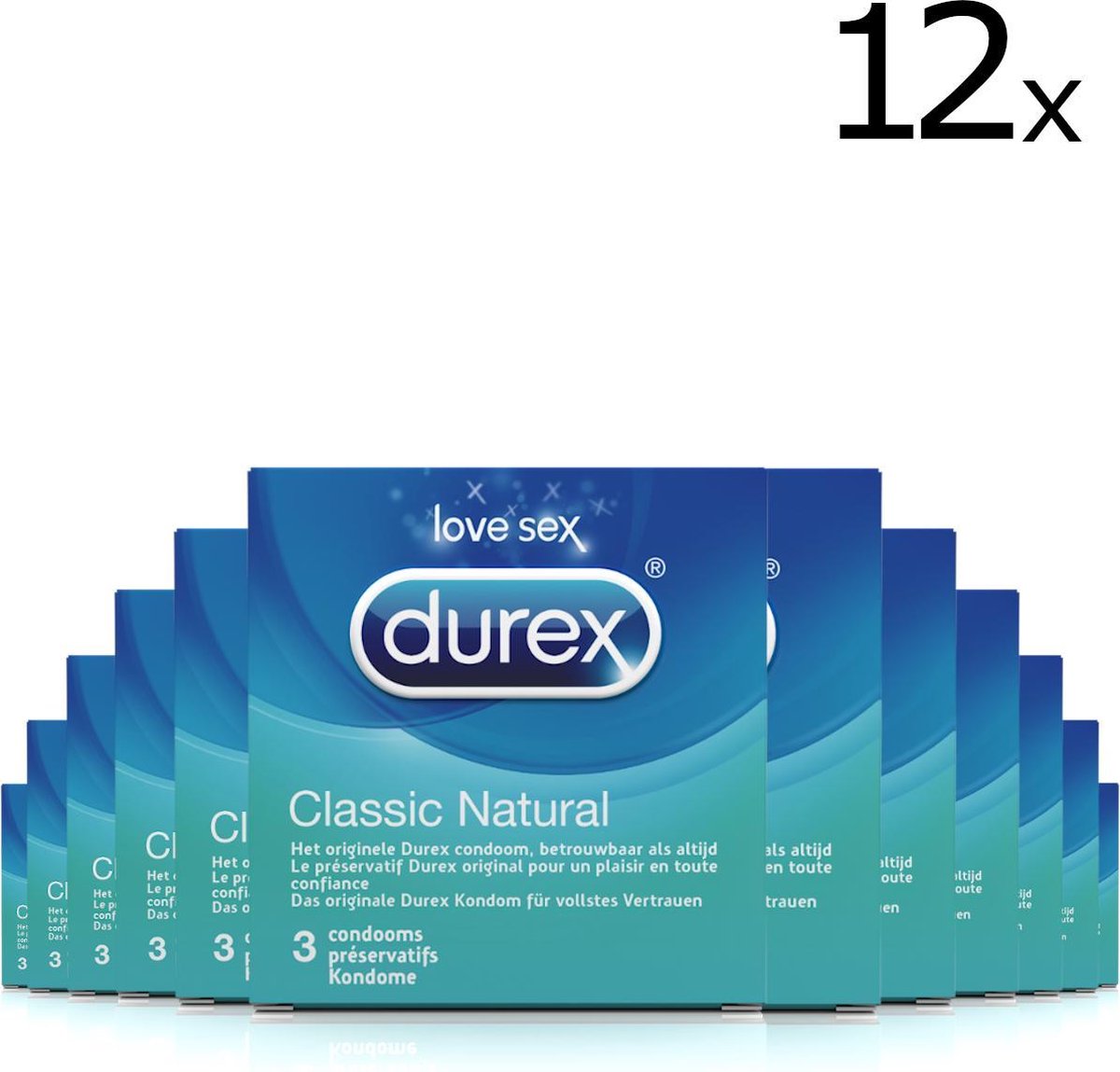 Durex classic natural - 12 x 3 stuks