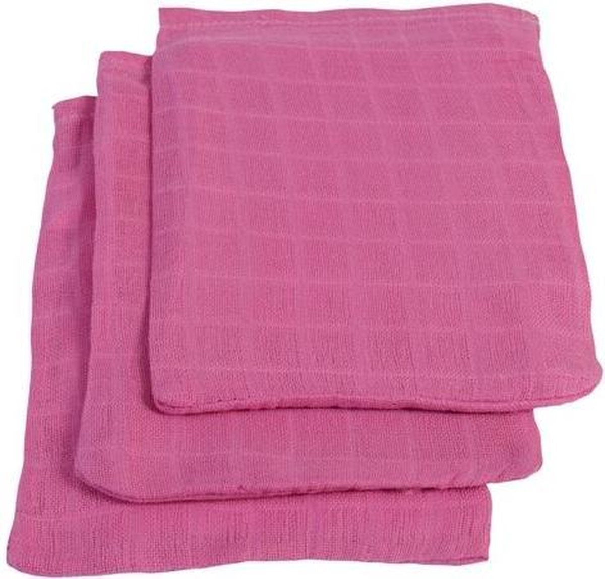 Jollein - Hydrofiel washandje (3pack) - Fuchsia