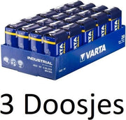 60 Stuk (3 Doosjes a 20 st) Varta industrial MN1604 9V E-Blok