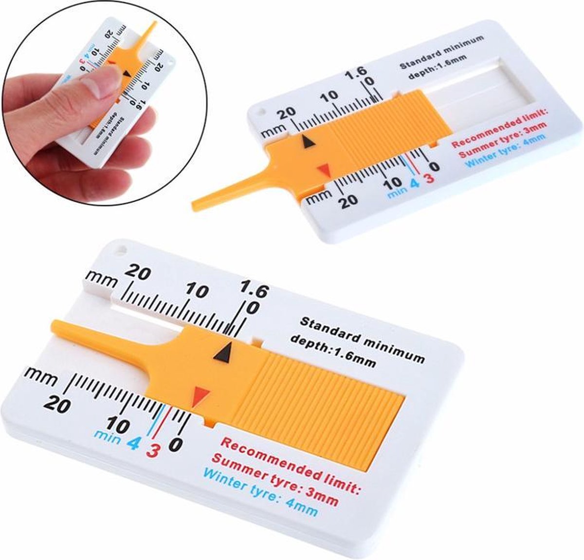 Bandenprofielmeter Analoog  voor Auto