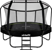 Trampoline - VirtuFit Premium Trampoline met Veiligheidsnet - Zwart - 366 cm