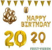 20 jaar Verjaardag Versiering Pakket Goud