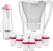 BWT Combipackage Waterfilterkan + 6 magnesiumfilters + drinkfles
