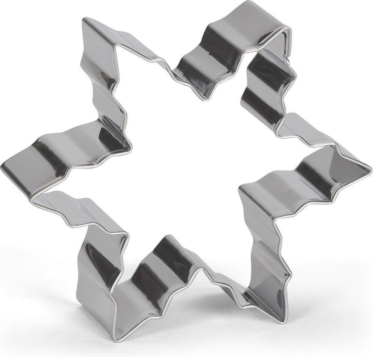 Patisse Uitsteekvorm Sneeuwvlok 8 Cm Rvs Zilver