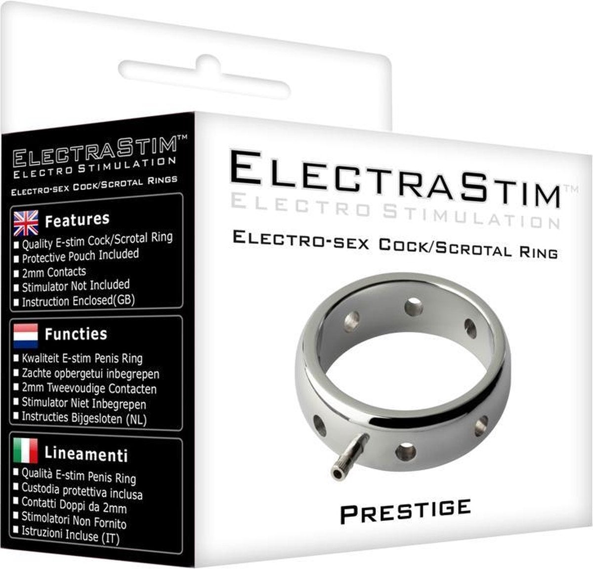 50mm Prestige Cock Ring - Electric Stim Device