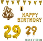 29 jaar Verjaardag Versiering Pakket Goud