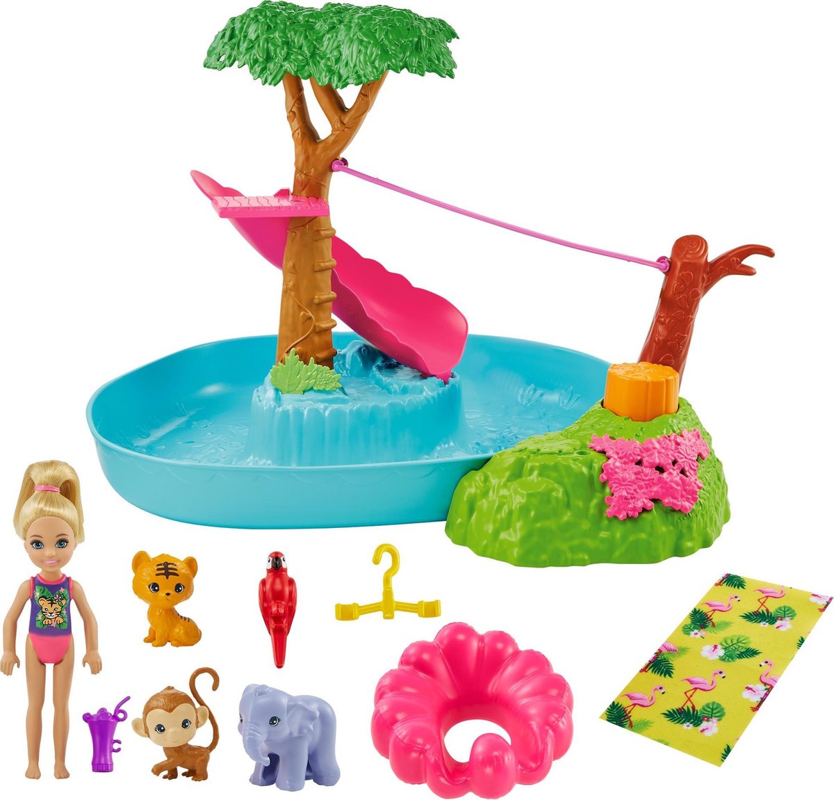 Barbie and Chelsea The Lost Birthday Chelsea Jungle Rivier speelset
