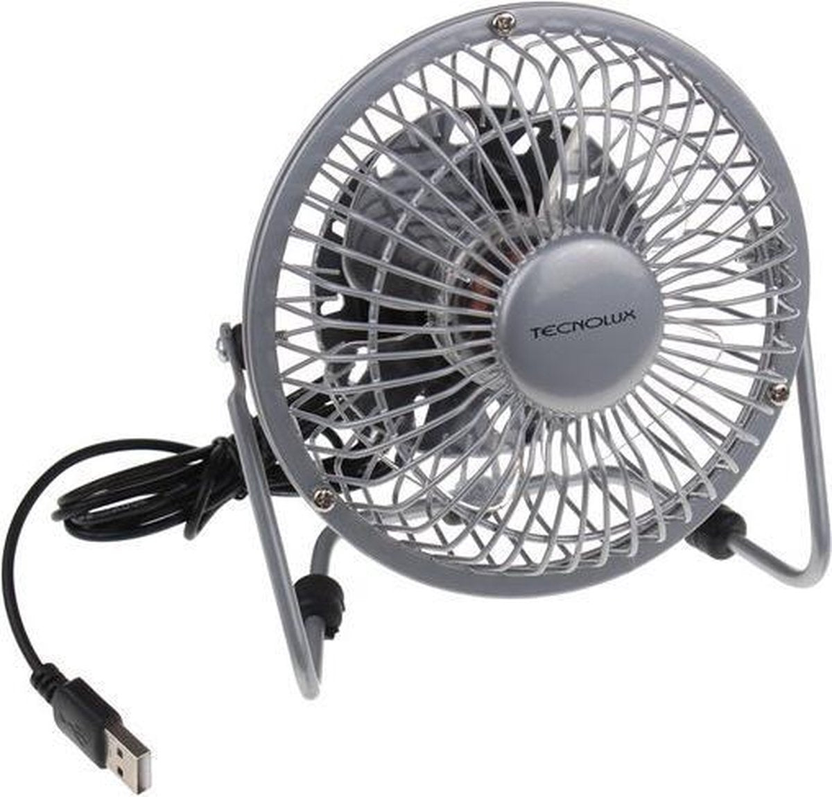 TECNOLUX - tafelVentilator Ø 20 cm - INOX - USB-aansluiting - VUL104A