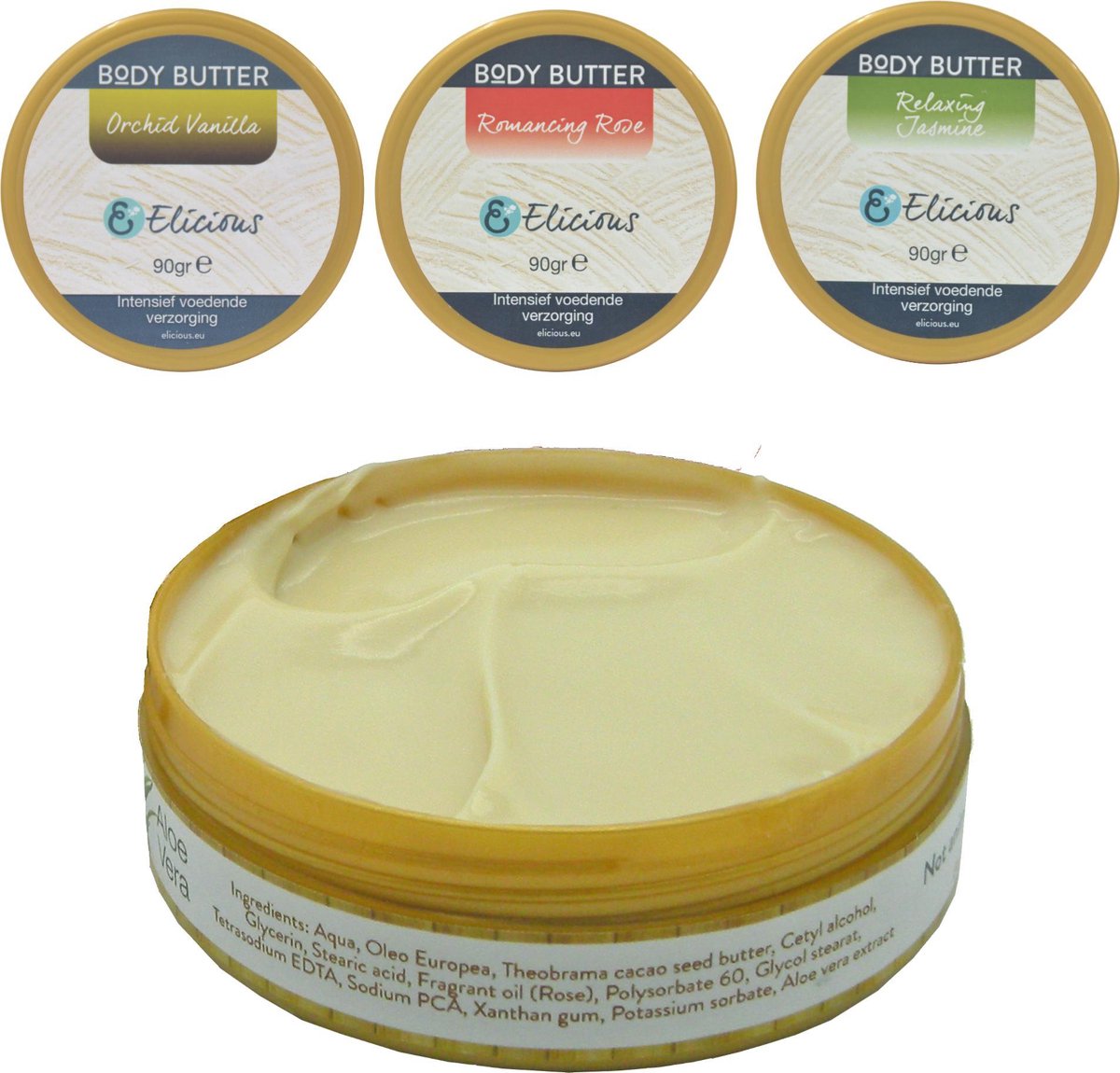 Elicious voedende body butter set van 3