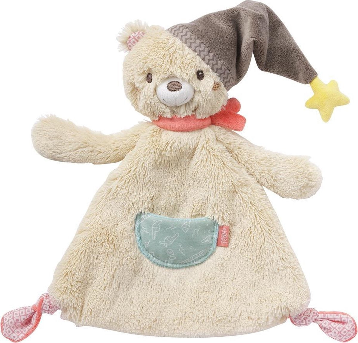 Fehn Knuffeldoekje Bruno Beer 27 Cm Beige