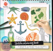 sketch colouring books 3x 24 bladzijden kleurpakket voor volwassenen 3 boekjes met 3 x 18 kleurpotloden