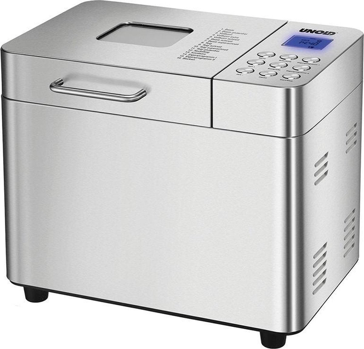 Unold Backmeister Edel Roestvrijstaal 550W broodbakmachine