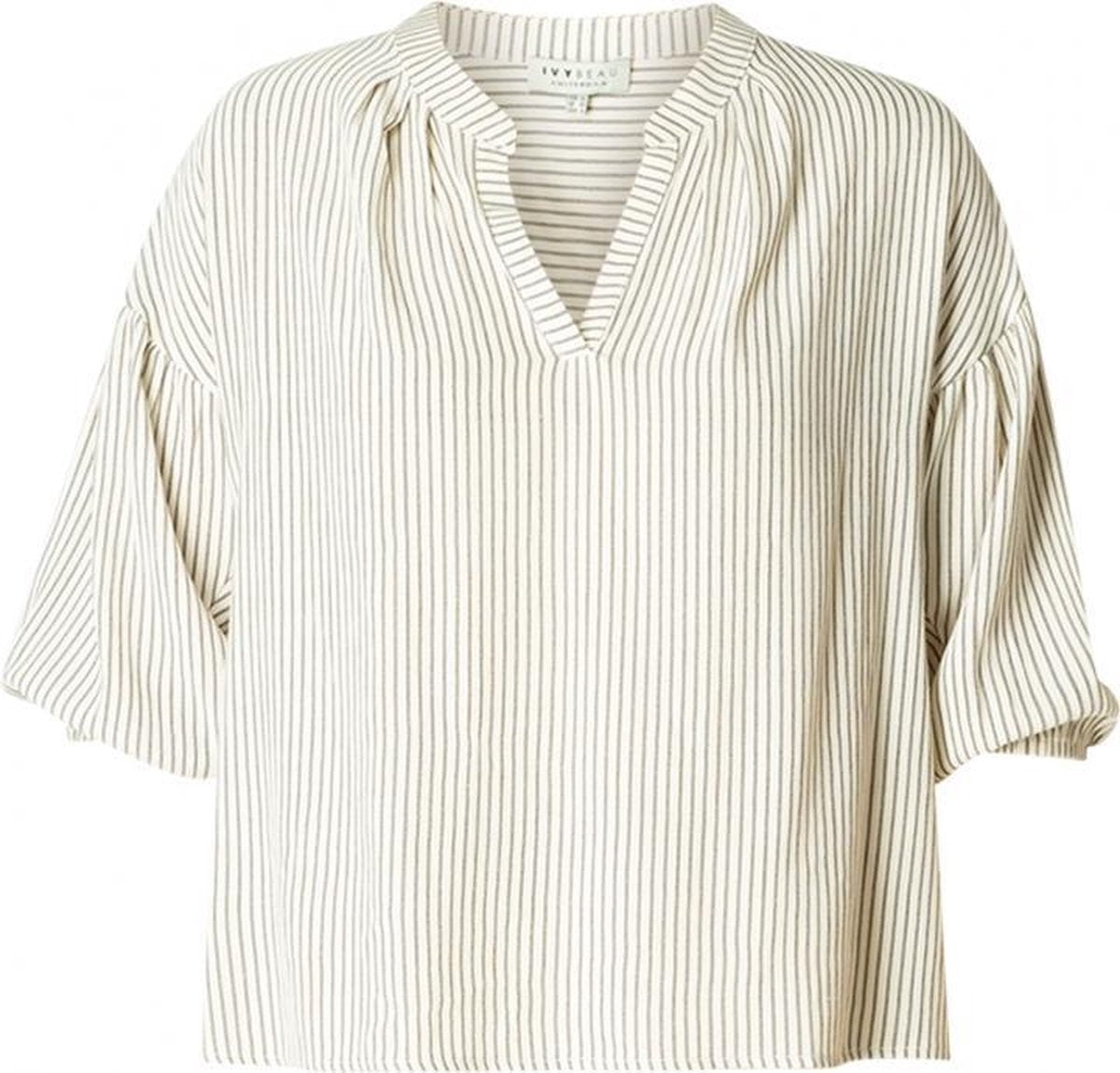IVY BEAU Nonja Blouse - Sand/Black - maat 44