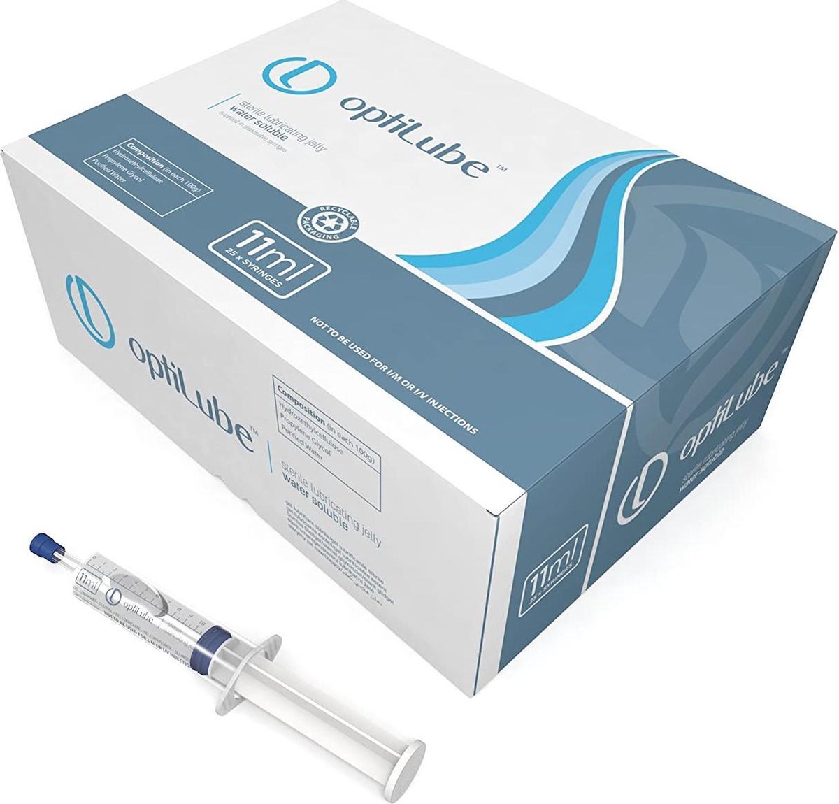 Optilube 11ml spuit glijmiddel doos 25 stuks