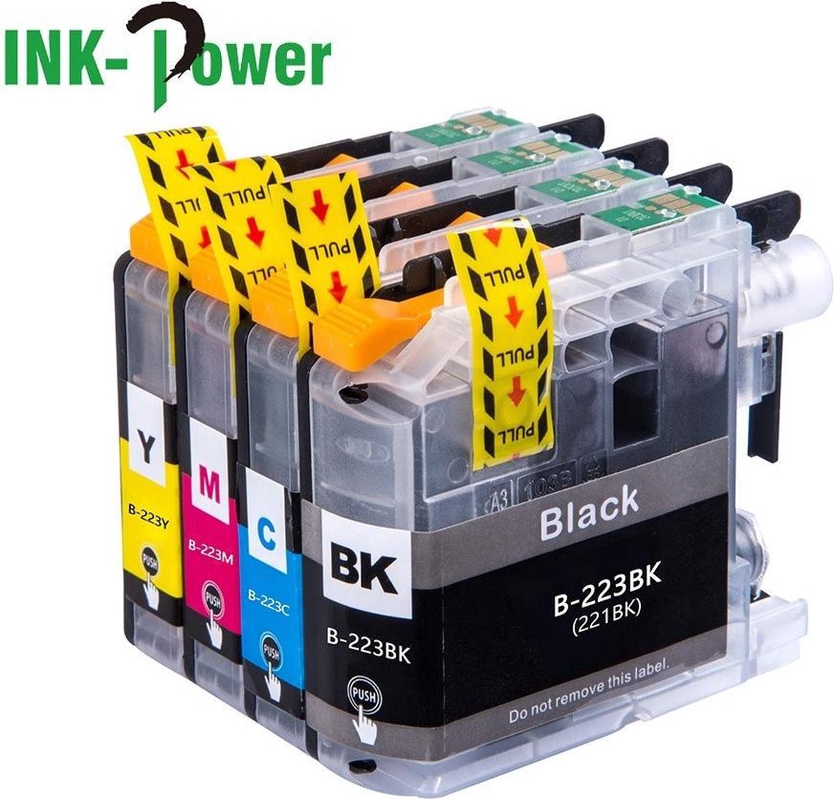 Inktcartridges voor Brother LC223 | Multipack van 4 cartridges voor MFC J5320DW - J4120DW - J4420DW - J880DW - J480DW - J4620DW - J5620DW - J680DW - J5625DW - J4625DW - J5720DW