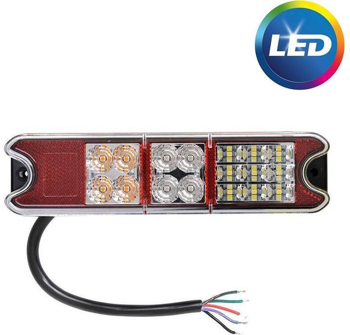 Achterlicht 5 functies 192x51mm 21LED