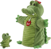 Trudi Hand- En Vingerpop Krokodil Groen 26 Cm