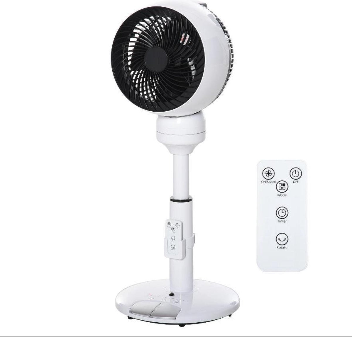 Ventilator - Ventilatoren - Staande ventilator - Statiefventilator - Compact - Met afstandsbediening - Ø28 x 70H