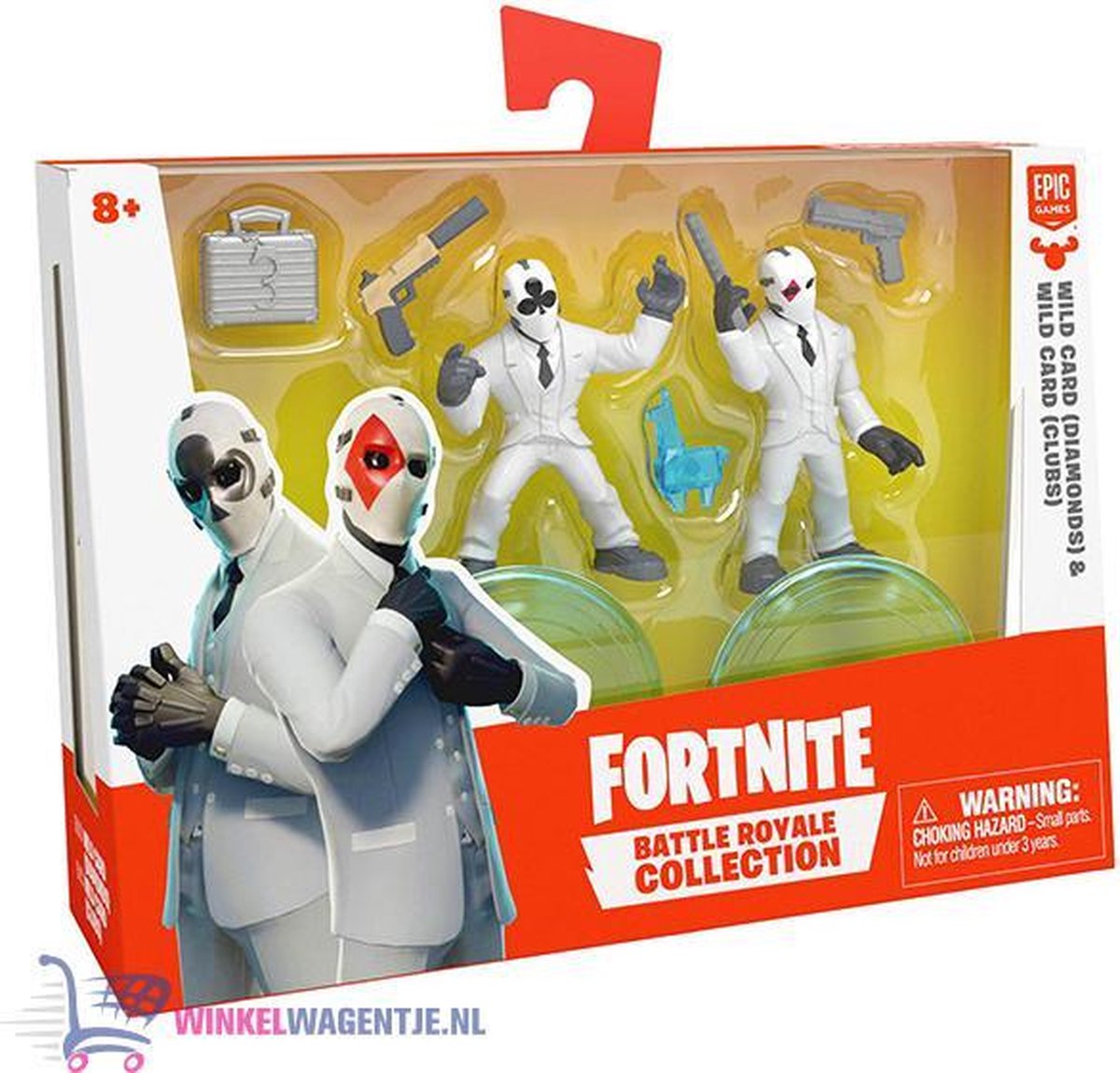 Fortnite Battle Royale Collection - Duo Pack Wild Card Hearts & Spade | Speelgoed Speelfiguur Actiefiguur voor kinderen