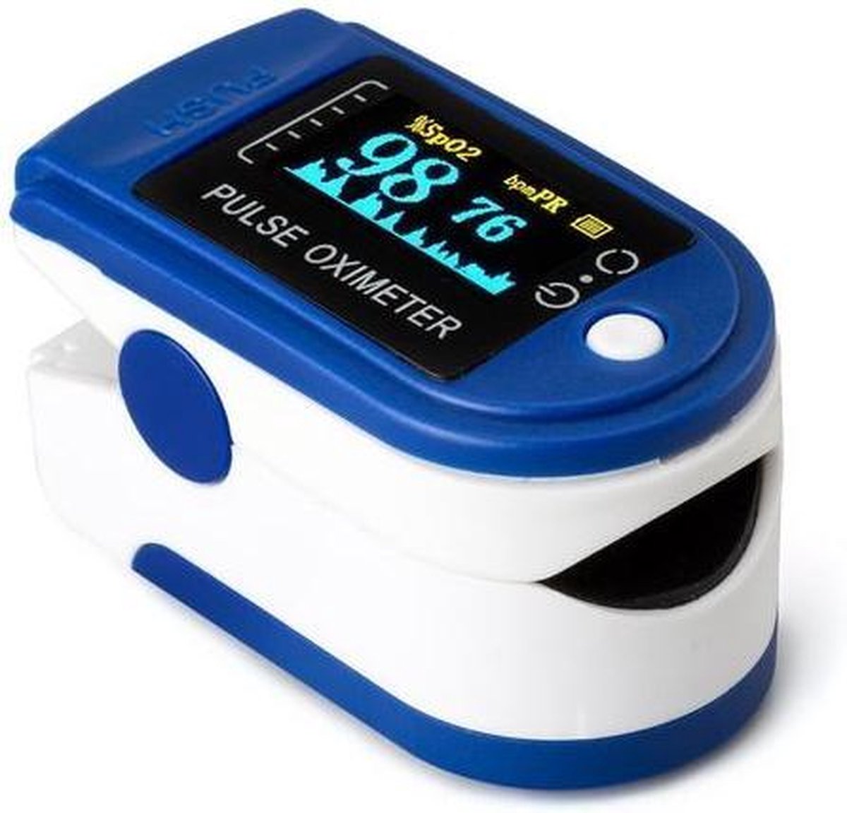 Contec CMS50D Saturatiemeter Professioneel Beste Getest - Blauw