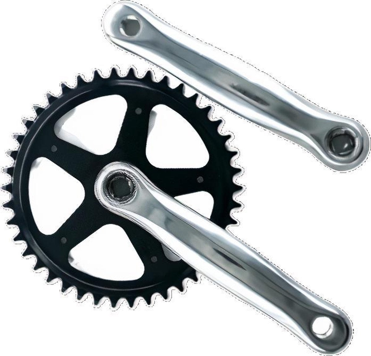 Bls Crankset 38t 152 Mm Staal Zilver/zwart