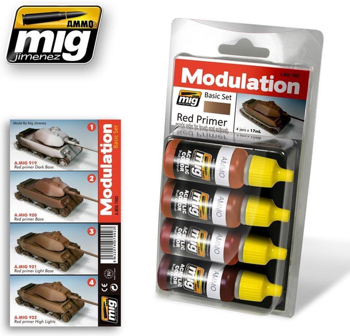 Mig - Red Primer Modulation Set (Mig7002)