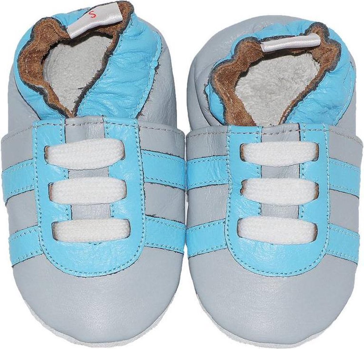 BabySteps slofjes Grey blue trainers maat 18/19