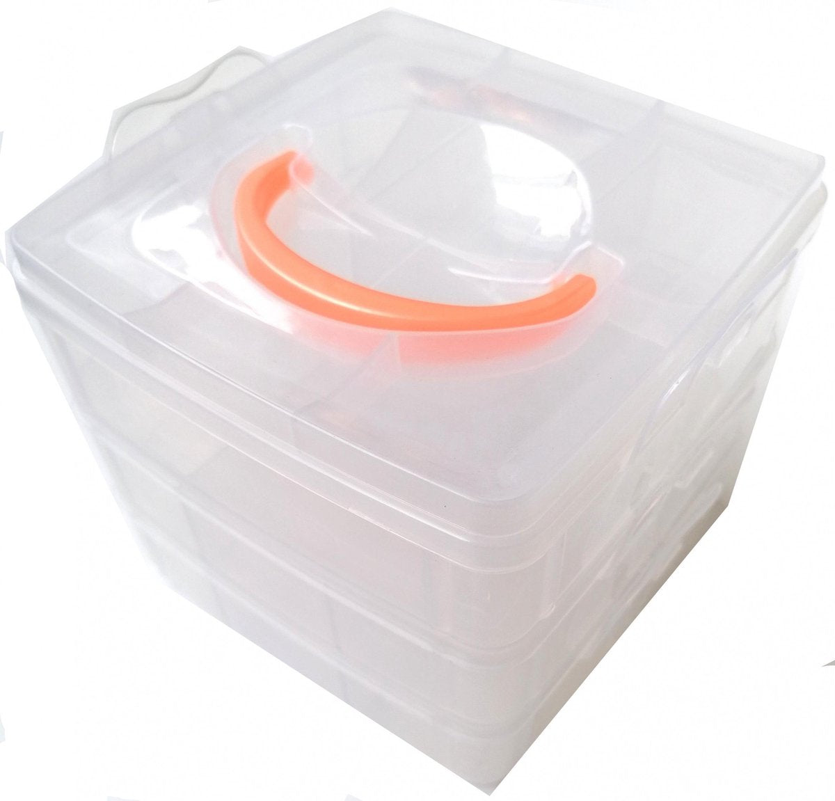 Loom Verzamelbox Loombandjes Junior Vierkant Transparant