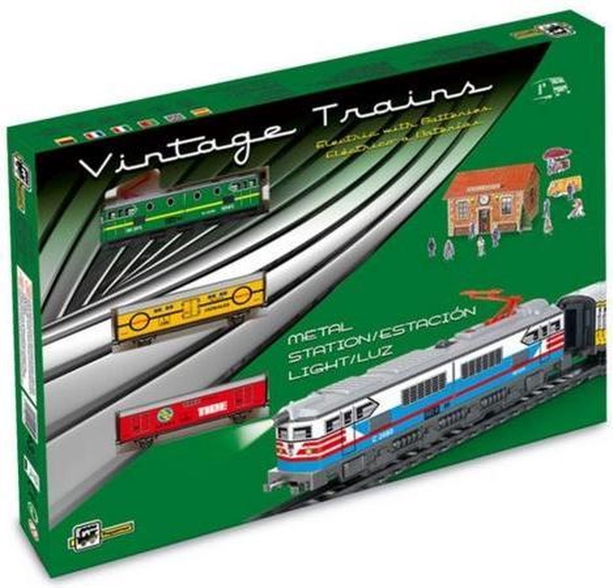 Pequetren Startset Batterij 303 Classic Goederen Trein